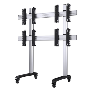Khung giá đỡ màn hình ghép đa năng, có bánh xe di động BT8371- 2x2